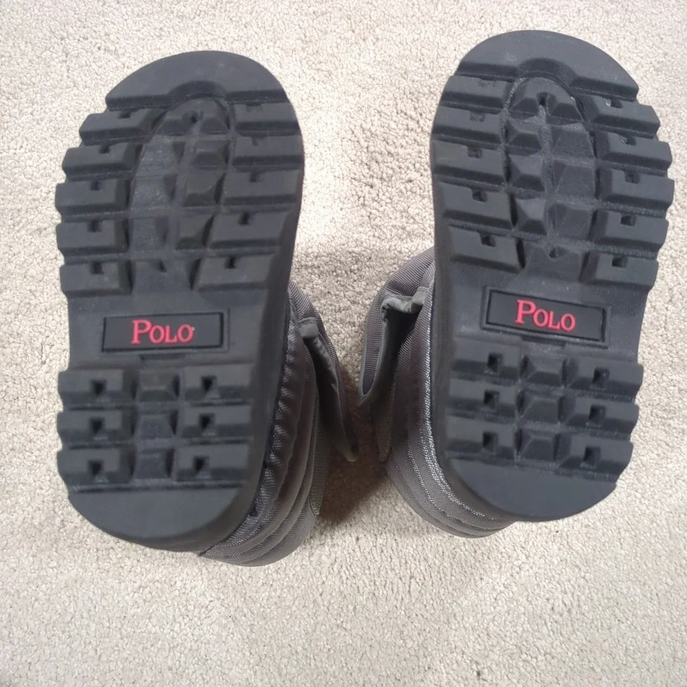 Polo Ralph Lauren Vancouver EZ Snow Boots Toddler‎ Unisex Size 5 Waterproof Gray